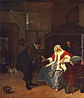 Jan Steen Canvas Paintings - Love Sickness